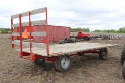 8' x 16' HAY RACK W/4 WHEEL GEAR