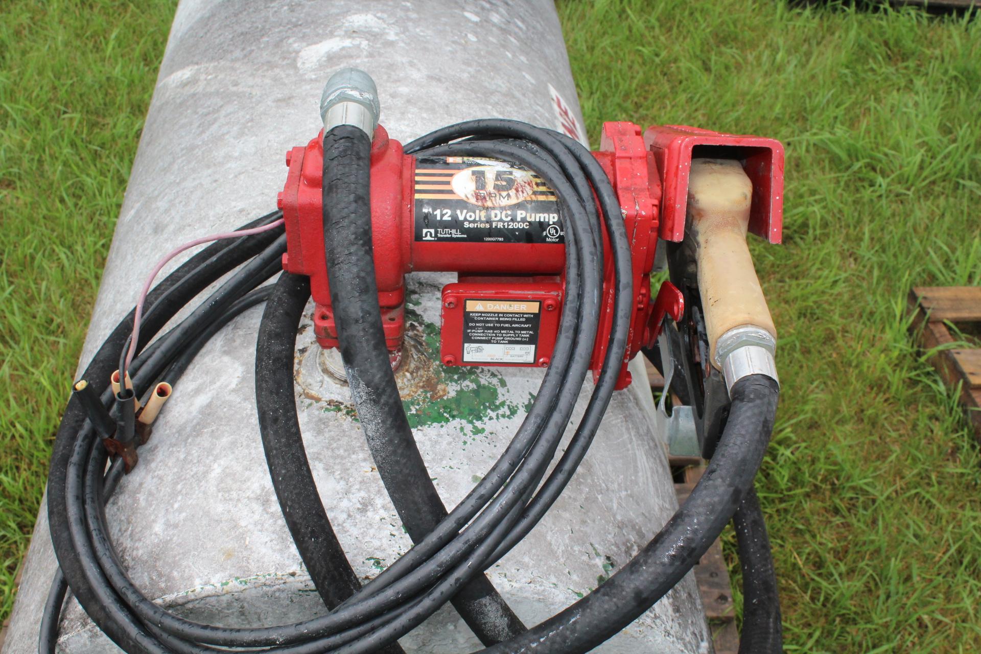 PICKUP FUEL TANK WITH 12V PUMP, 15 GPM, AUTO