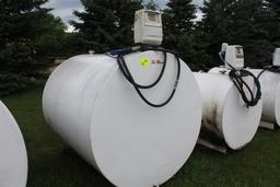 1000 GAL DSL BARREL WITH PUMP AND METER
