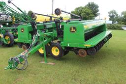 2012 JOHN DEERE 455 FRONT FOLD PRESS DRILL, 35' YETTER