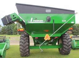 PARKER/UNVERFERTH 624 GRAIN CART, CORNER AUGER,