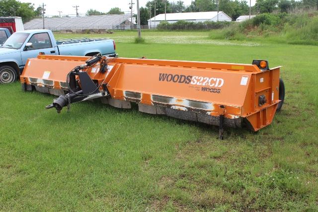 WOODS S22CD STALK CHOPPER, 22' PULL TYPE,