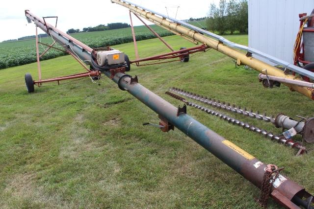 WESTGO 8" X 61' AUGER, 7.5 HP ELECTRIC MOTOR