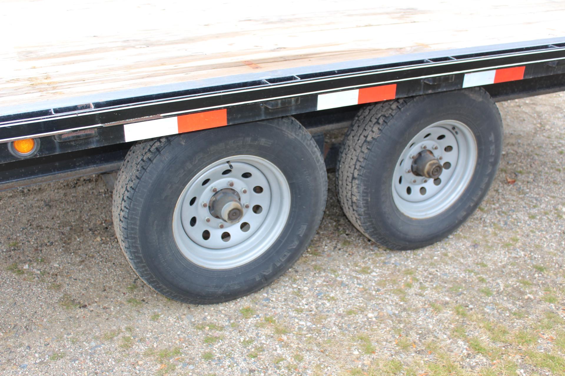 *** 2008 DELTA 20' FLATBED TANDEM AXLE TRAILER,