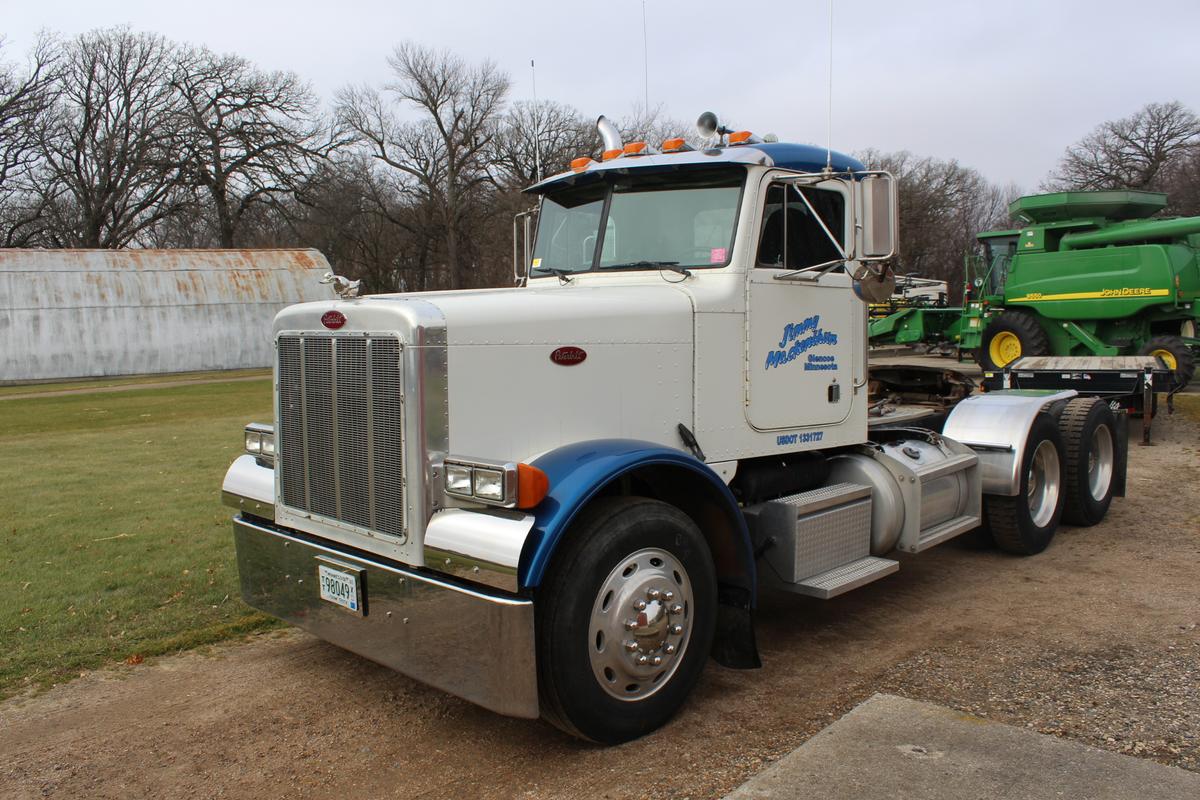 *** 1990 PETERBUILT 379 DAY CAB SEMI TRACTOR,