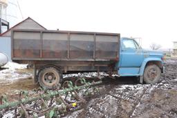 *** 1978 CHEVY C 60 SINGLE AXLE TRUCK, 14' STEEL BOX,