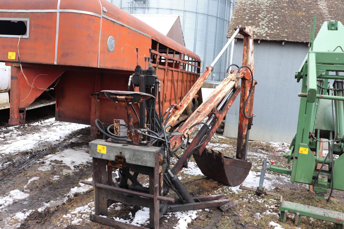 SHERMAN 3PT BACKHOE, 24" BUCKET, JOY STICKS