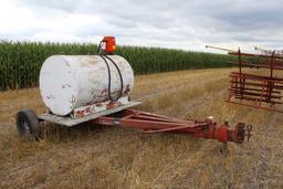 500 Gallon Diesel Barrel, Gasboy Pump & Meter, Auto Nozzle, on 2 Wheel Trailer