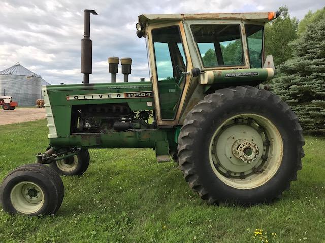 OLIVER 1950T OVER UNDER TRACTOR, CAB, DIESEL,