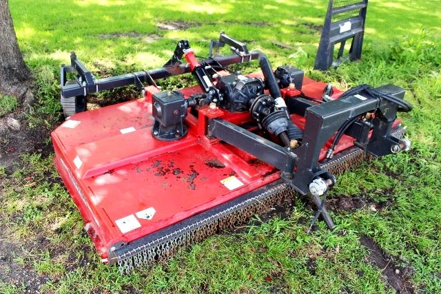 8' TEBBEN ROTARY BRUSH MOWER, SEMI MOUNTED,