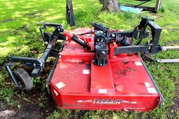 8' TEBBEN ROTARY BRUSH MOWER, SEMI MOUNTED,