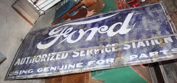 27" X 60" FORD AUTHORIZED SERVICE STATION, USE