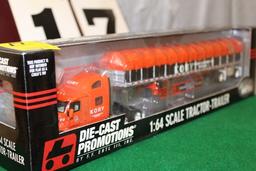 1/64 DIE-CAST PROMOTIONS TRACTOR -TRAILER,