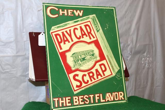 11" X 14" CHEW PAYCAR SCRAP, SINGLE SIDED