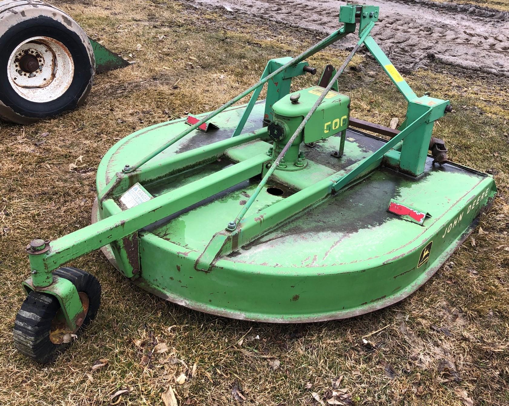 JOHN DEERE 506 5 FT ROTARY MOWER, 3 PT