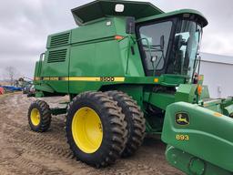 1994 JOHN DEERE 9500 2WD COMBINE, 2201/1412 HRS;