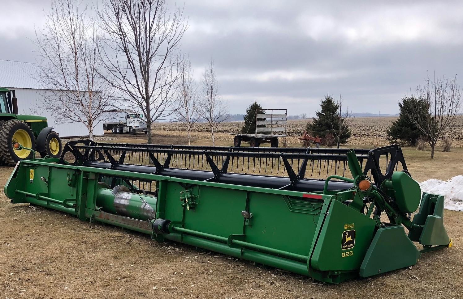 JOHN DEERE 925 FLEX HEAD, STUBBLE LIGHTS, F/A,