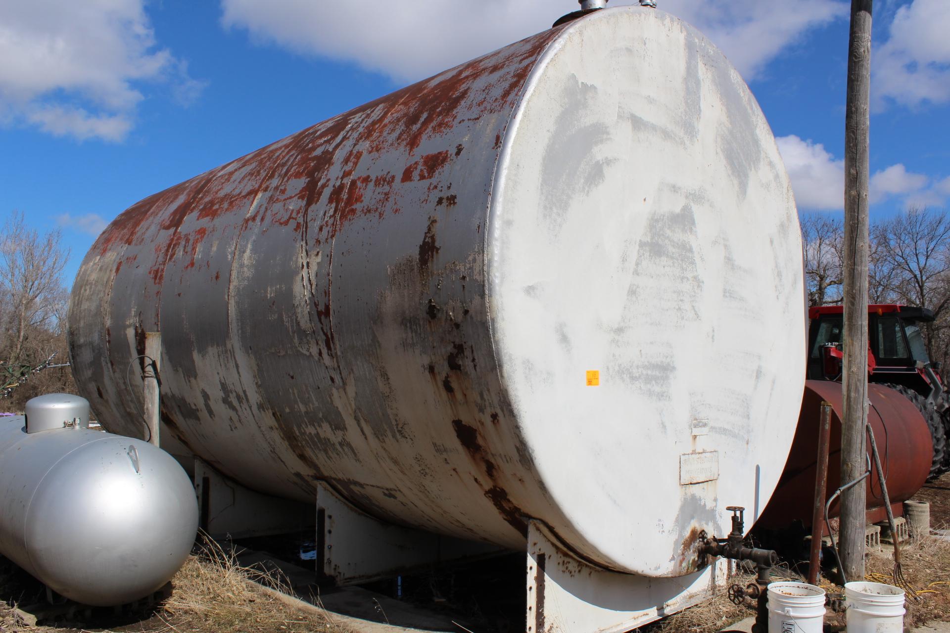 15,000 GALLON BROWN STEEL TANK CO. HORIZONTAL