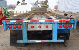 *** 1990 TRAN 42' FLATBED SEMI TRAILER, STEEL,