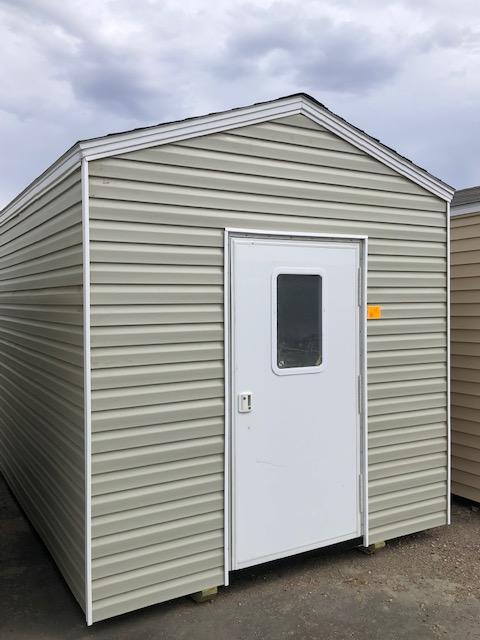 NEW 8' X 12' PORTABLE BUILDING, 36" WALK-IN DOOR,