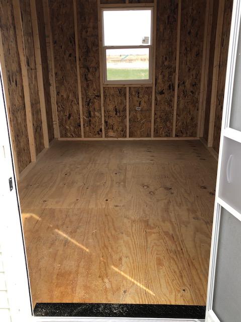 NEW 8' X 12' PORTABLE BUILDING, 36" WALK-IN DOOR,