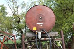 300 Gallon Gas Barrel On Steel Stand