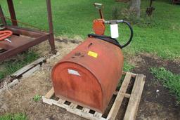 Approx. 50 Gallon Pickup Diesel Fuel Tank With Hand Pump