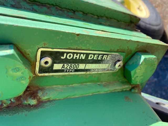 JOHN DEERE 2800 8 BOTTOM VARI WIDTH PLOW, AUTO RESET, ONLAND DRAW BAR HITCH