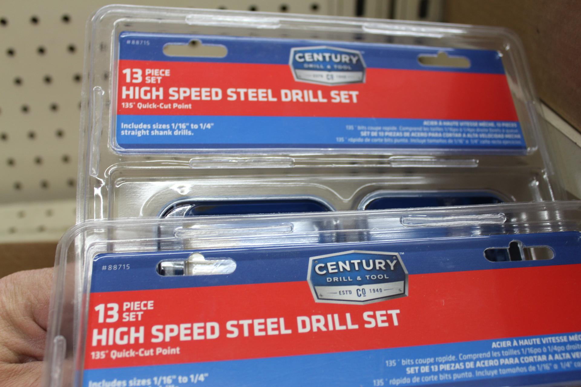 (2) NEW SETS OF HIGH SPEED DRILL BITS, 13 PIECE