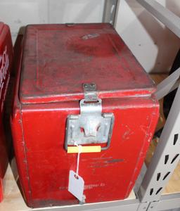 Coca Cola metal cooler, original paint