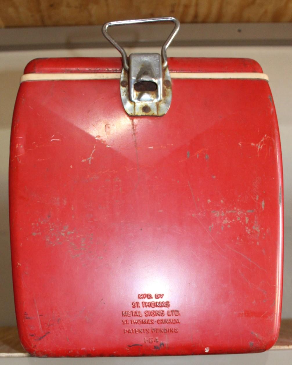 Coca Cola metal cooler, original paint