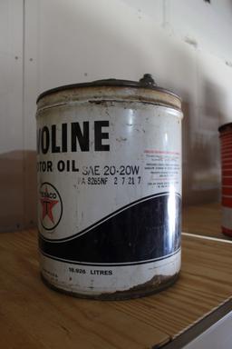 Havoline 5gal oil can, "Texaco"