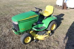 John Deere LX280 Lawn Tractor, 48" Deck, 18 HP, 667 Hours Showing, Weak Trans.