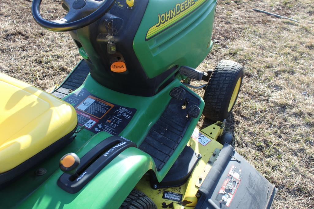 John Deere LX280 Lawn Tractor, 48" Deck, 18 HP, 667 Hours Showing, Weak Trans.