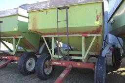 Parker Approx 300 Bushel Gravity Box, MN 10 Ton Gear, 9.00-20's