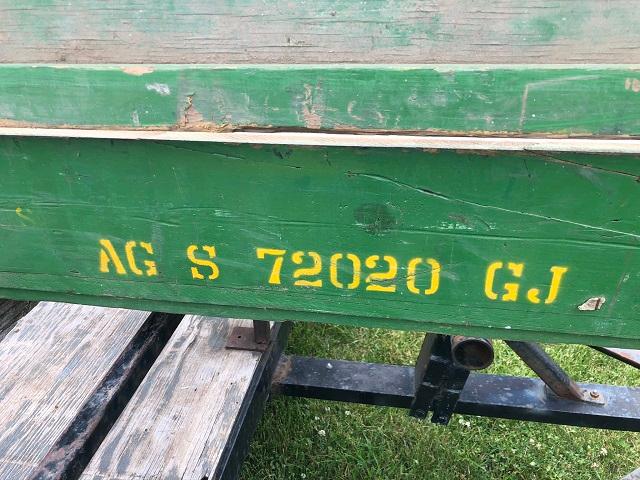 John Deere Double Sided Lighted Approx 4'x4' Sign with Stands, Flower Holders and Origin
