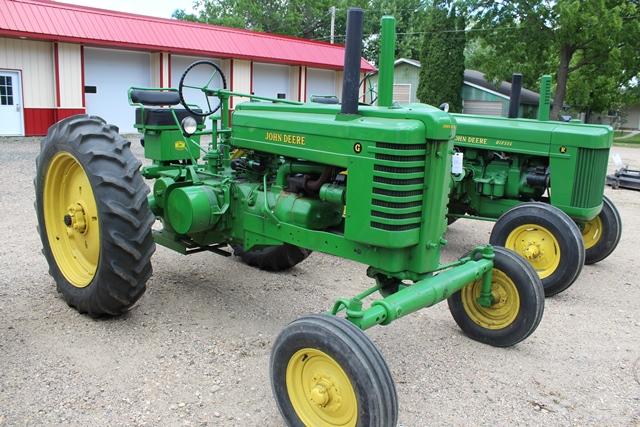 1948 John Deere G Tractor, WF, 13.6-38 Rears on Cast, PTO, PowrTrol,