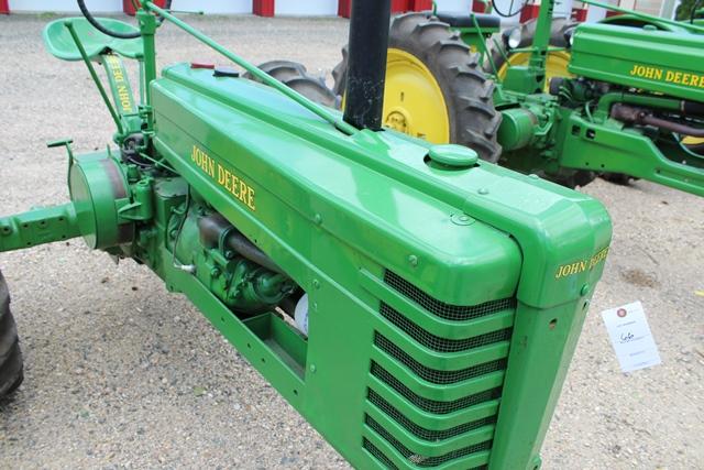 1939 John Deere H Tractor, NF, 9-32 Rears on Steel, Dual Fuel, SN- H6071