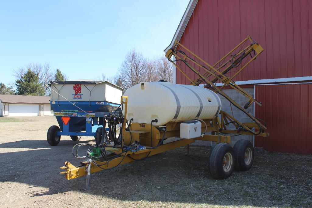 1999 Ag Chem 750 Gal Sprayer w/ 60' Hyd Boom, 750 Poly Tank, Hyd Pump,