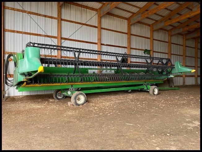 1996 John Deere 925 Flex Head, Fore/Aft, Stubble Lights, SN: H00925F666608