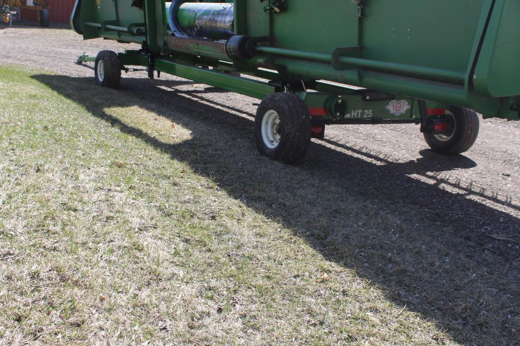 1996 25' Unverferth HT-25 Header Transport Trailer, Flex Bar Support, Lights, Tires: 20.5 x 8.0-10