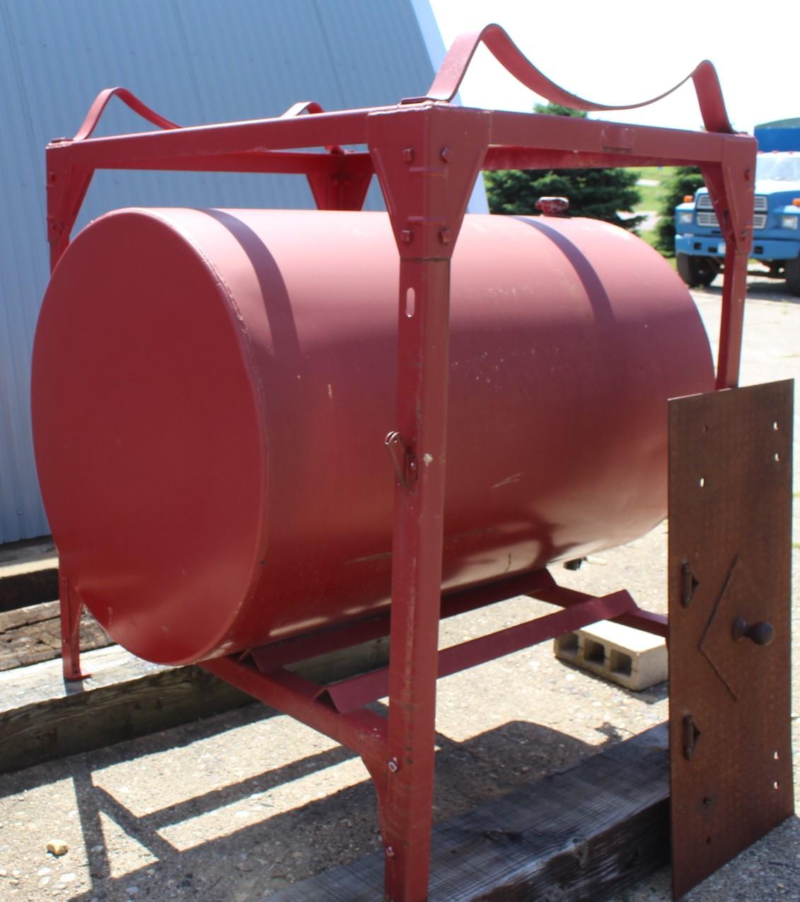 300 Gal Gravity Fuel Barrel on Stand