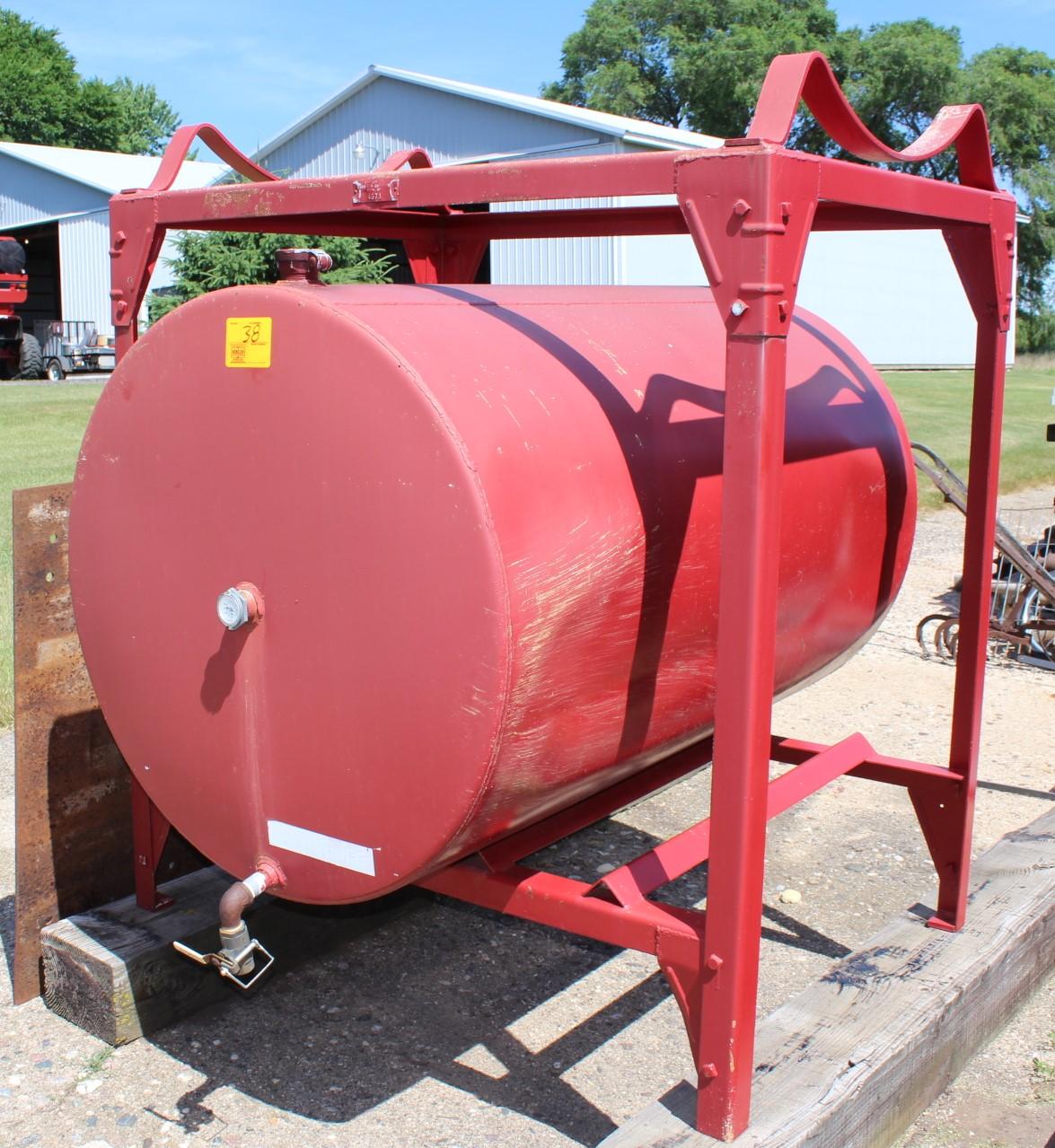 300 Gal Gravity Fuel Barrel on Stand