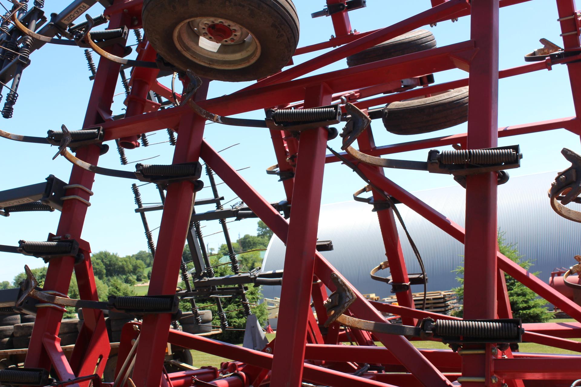 CaseIH 4300 Field Cultivator, Approx 32’, 59 Shanks, Flexi-Coil 4 Bar Harrow,