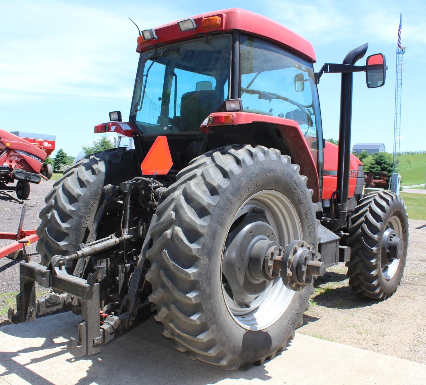 2002 CaseIH MX170 MFWD Tractor, 4X4 Trans, LH Rev, Foot Throttle,