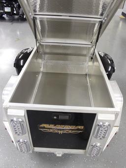 ***2014 Alum Custom Built 2-Wheel Motorcycle Storage Trailer, Approx. 80 Miles,