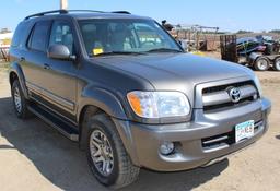 2007 Toyota Sequoia SR5 4x4, iForce 4.7L V8, Auto Trans, Leather Bucket Front Seats,