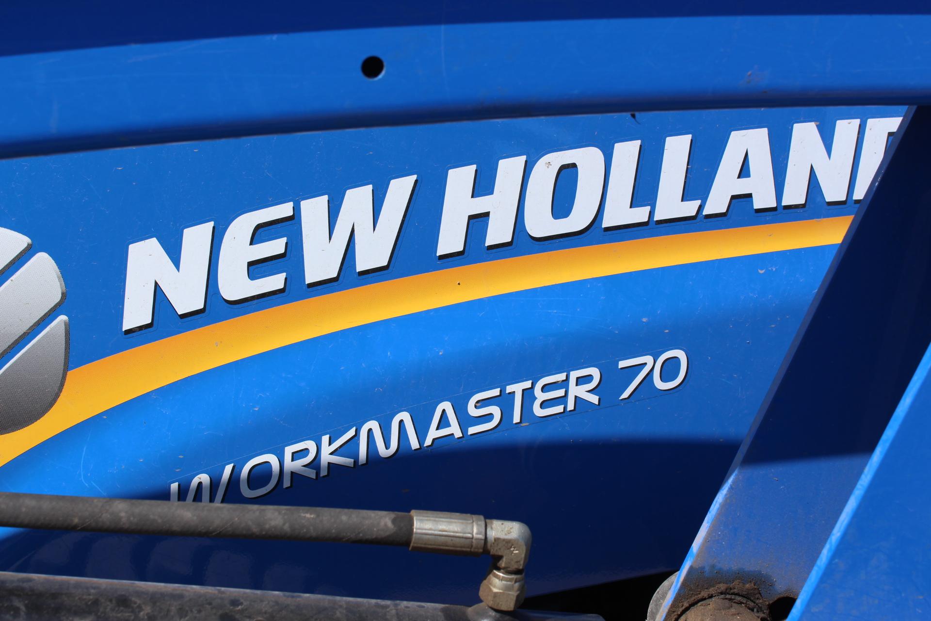 2016 New Holland Workmaster 70 MFWD Tractor, Open Station, 18.4-24 R4 Rears