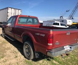 1999 Ford F-350 1 Ton Pickup, Ext. Cab, 8' Box, 4x4, Power Stroke V-8 Diesel, Auto,