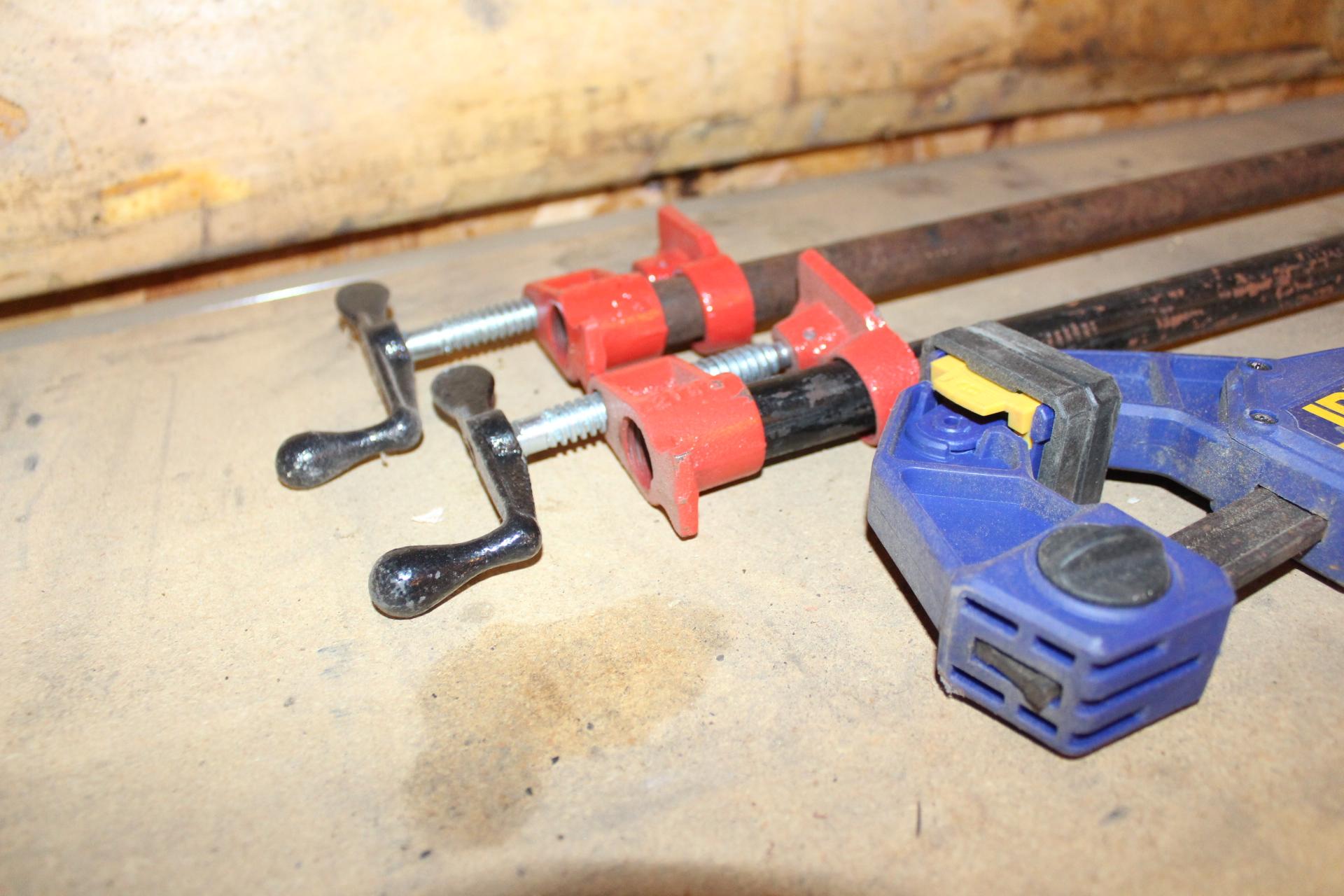 (2) Pipe, (1) Bar Clamps